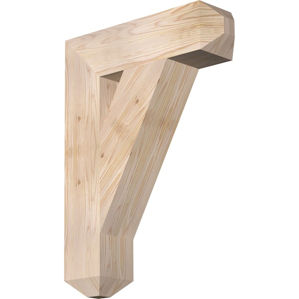 Ekena Millwork Traditional Craftsman Smooth Bracket, Douglas Fir, 5 1/2"W x 22"D x 30"H BKT06X22X30TRA04SDF - main
